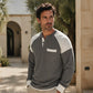 🔥Gratis verzending✈️Heren casual geblokte wafelgebreide henley-top