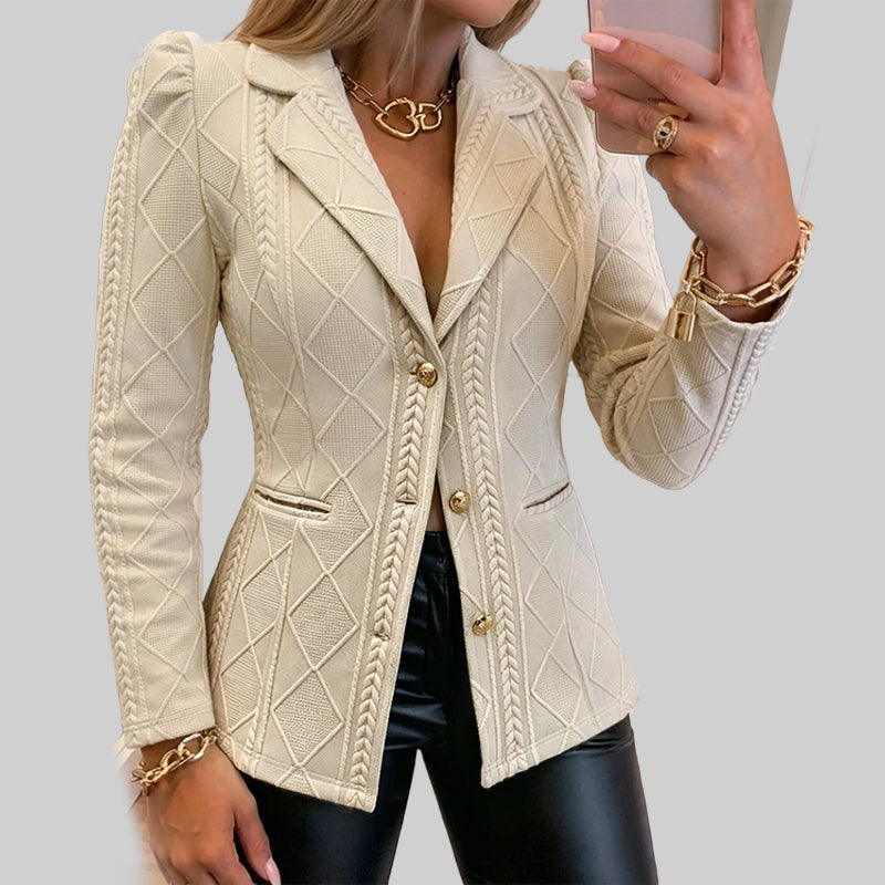 💋Geniet van een 30-daags probleemloos retourbeleid!✅️Vrouwen Sculpted Chic Blazer