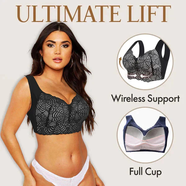 🚀Bespaar nu tijd & geld!😍Ultieme Lift Stretch Volledige Vorm Naadloze Kant Beha (3 STUKS)