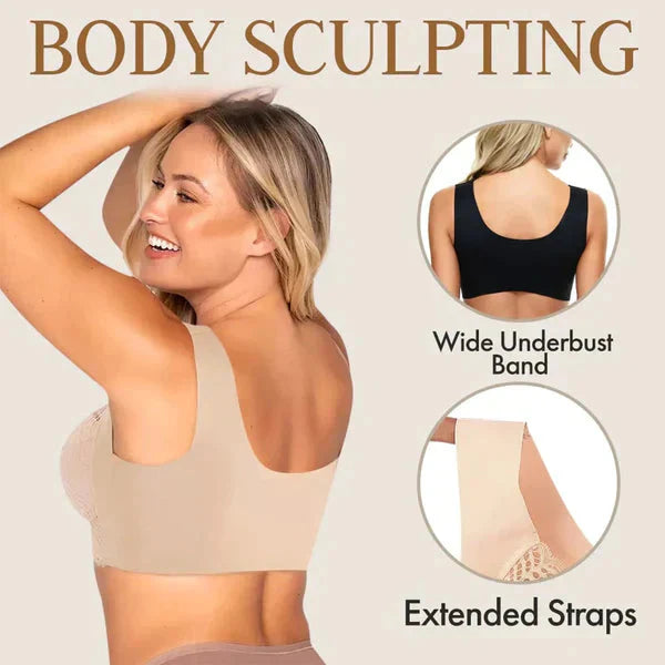 🚀Bespaar nu tijd & geld!😍Ultieme Lift Stretch Volledige Vorm Naadloze Kant Beha (3 STUKS)