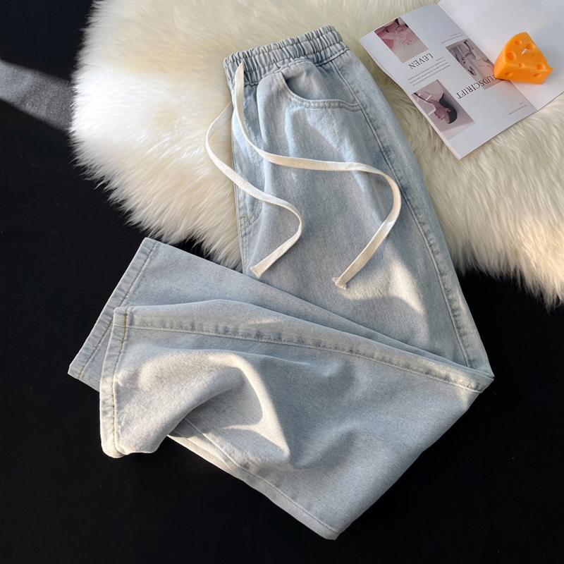 😍Koop meer, bespaar meer!🌸Dames warm gevoerde straight leg denim jeans