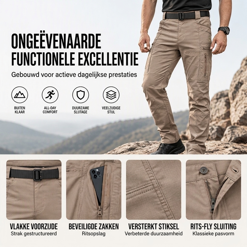 🔥Gratis verzending✈️Tactische cargobroek voor heren, geschikt voor buiten, slim fit