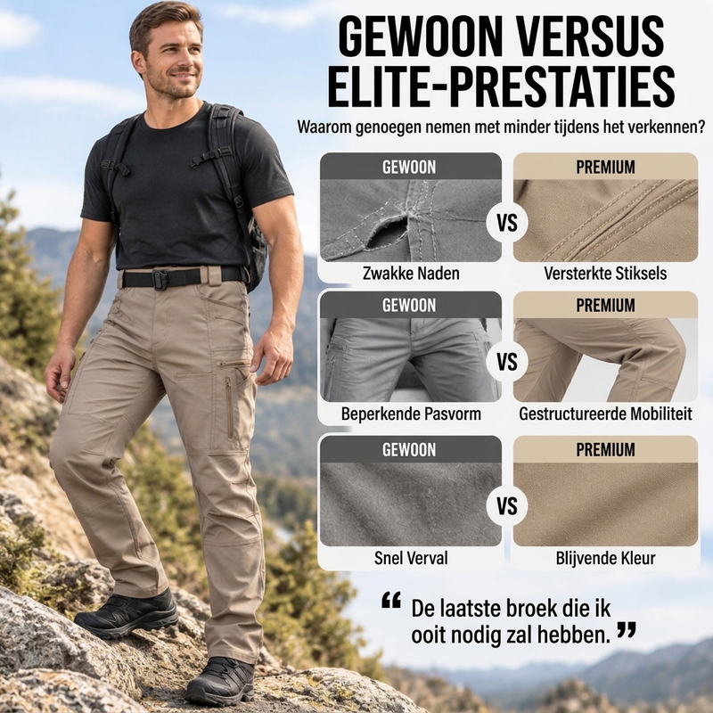 🔥Gratis verzending✈️Tactische cargobroek voor heren, geschikt voor buiten, slim fit
