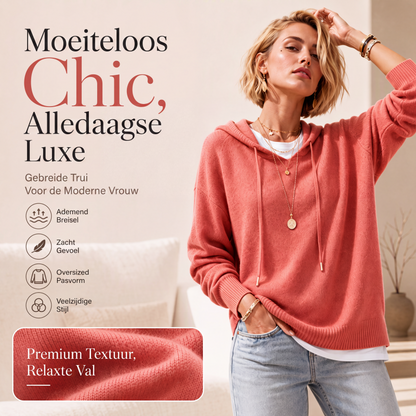 🔥Gratis verzending✈️Casuele capuchontrui voor dames met trekkoord