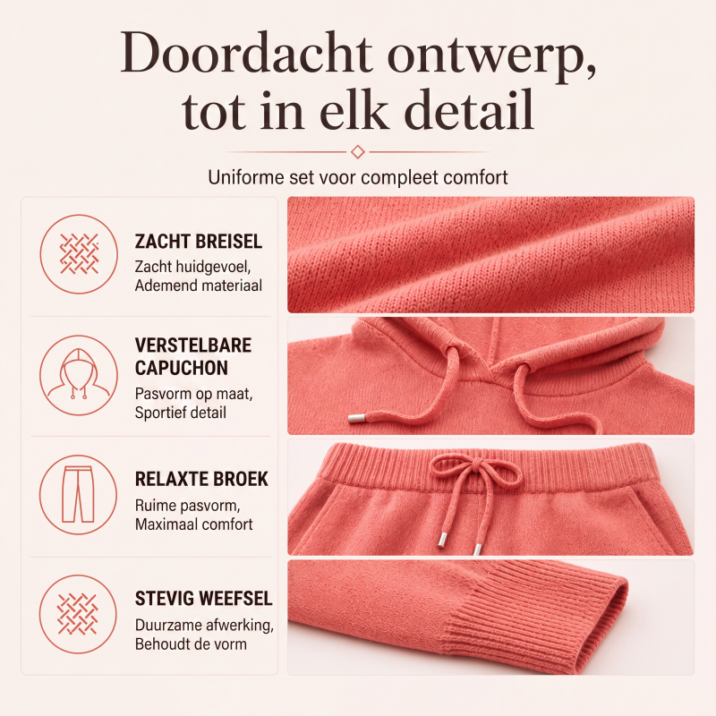 🔥Gratis verzending✈️Casuele capuchontrui voor dames met trekkoord