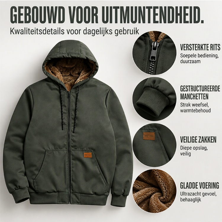 🚀Bespaar nu tijd & geld!😍🔥Gratis verzending✈️Casual thermisch herfst/winter jack met capuchon voor heren