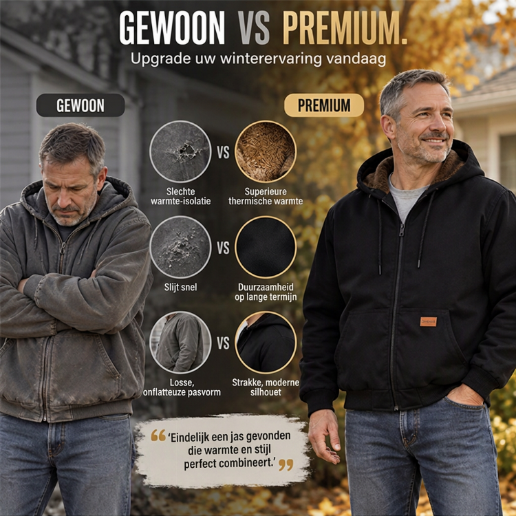 🚀Bespaar nu tijd & geld!😍🔥Gratis verzending✈️Casual thermisch herfst/winter jack met capuchon voor heren