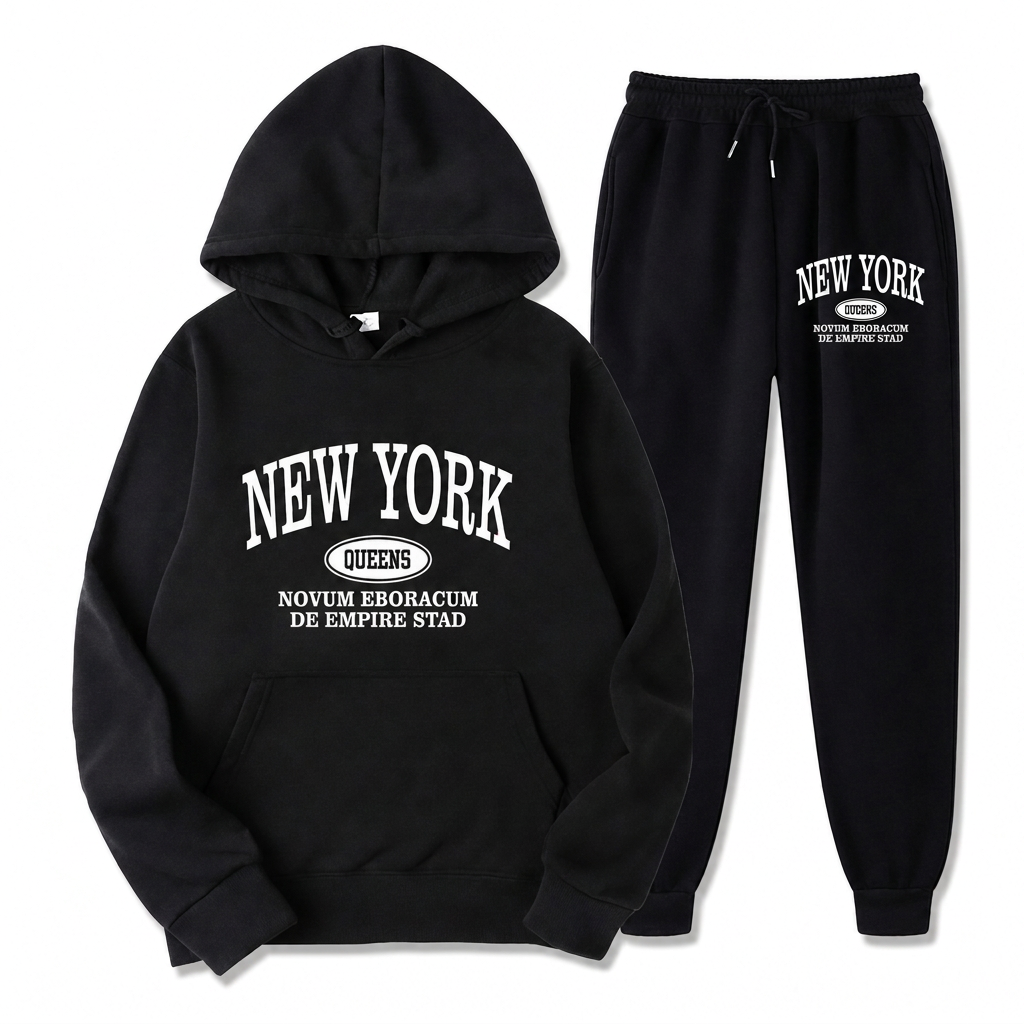 💖Hallo~ Mis het niet als je het leuk vindt🔥Gratis verzending✈️Heren Graphic Hoodie en Trainingsbroek Set