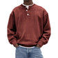 🤩 Haal het vandaag nog voordat het uitverkocht is!👇🎁Casual Corduroy Henley-shirt met Lange Mouwen voor Heren