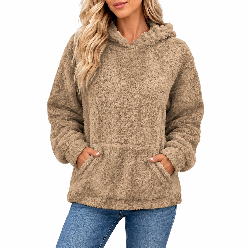 💋Geniet van een 30-daags probleemloos retourbeleid!✅️Zachte pluche hoodie met jacquard structuur
