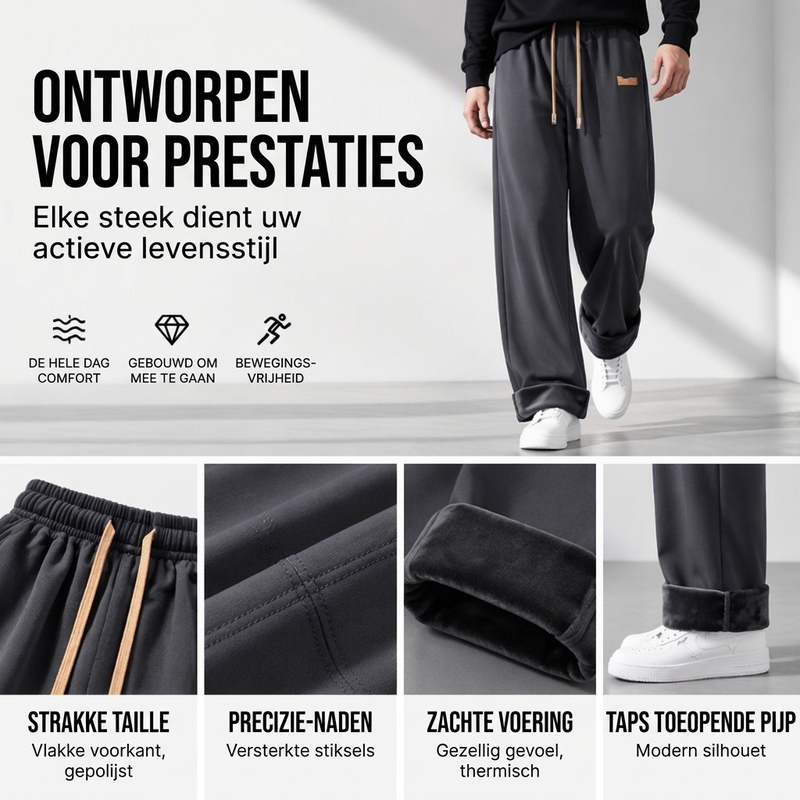 🎁🎉De laagste prijs maar de beste kwaliteit! Haal de jouwe nu!🔥🔥Thermische recht opende winterbroek voor heren