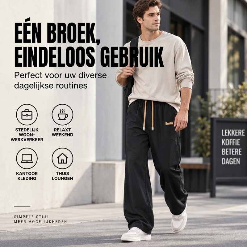 🎁🎉De laagste prijs maar de beste kwaliteit! Haal de jouwe nu!🔥🔥Thermische recht opende winterbroek voor heren