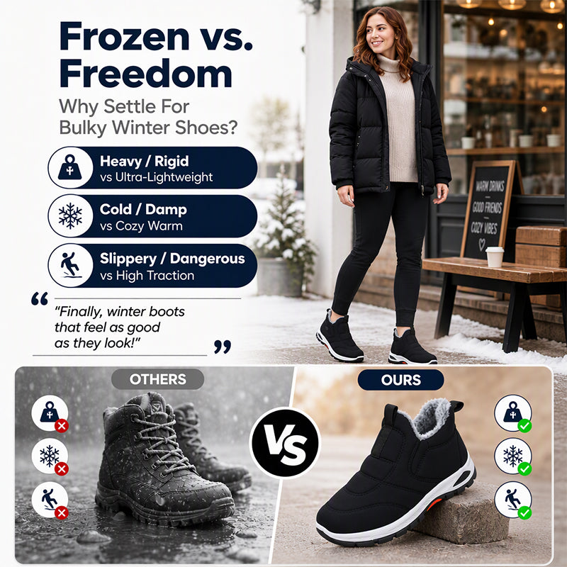 ✨Beperkte voorraad beschikbaar, mis het niet!🔥🔥Unisex Winter Warm Slip-On Snow Shoes