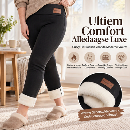 🔥Populair product ！✨Thermische leggings voor dames met hoge taille en pluche voering