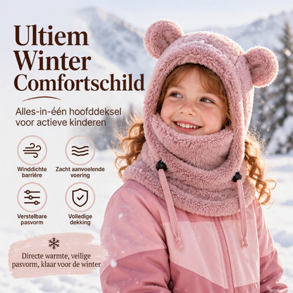 💋Geniet van een 30-daags probleemloos retourbeleid!✅️Kindermuts voor comfortabele warmte met schattige berenoren