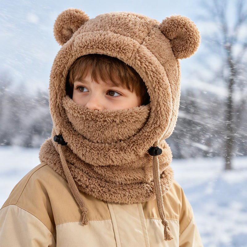 💋Geniet van een 30-daags probleemloos retourbeleid!✅️Kindermuts voor comfortabele warmte met schattige berenoren