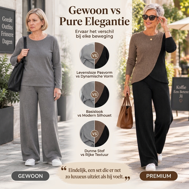💖Hallo~ Mis het niet als je het leuk vindt🔥Gratis verzending✈️Vrouwen casual kleurblok geribbelde gebreide 2-delige set