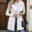 💋Geniet van een 30-daags probleemloos retourbeleid!✅️Dames gezellige dubbelzijdige fuzzy hooded vest