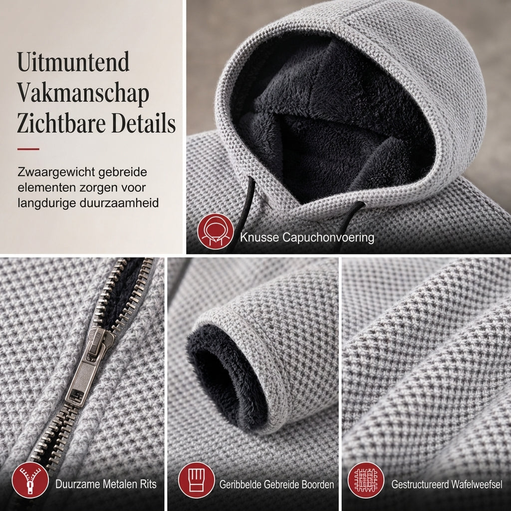 💖Hallo~ Mis het niet als je het leuk vindt🔥🔥Heren middelange dikke cardigan met capuchon