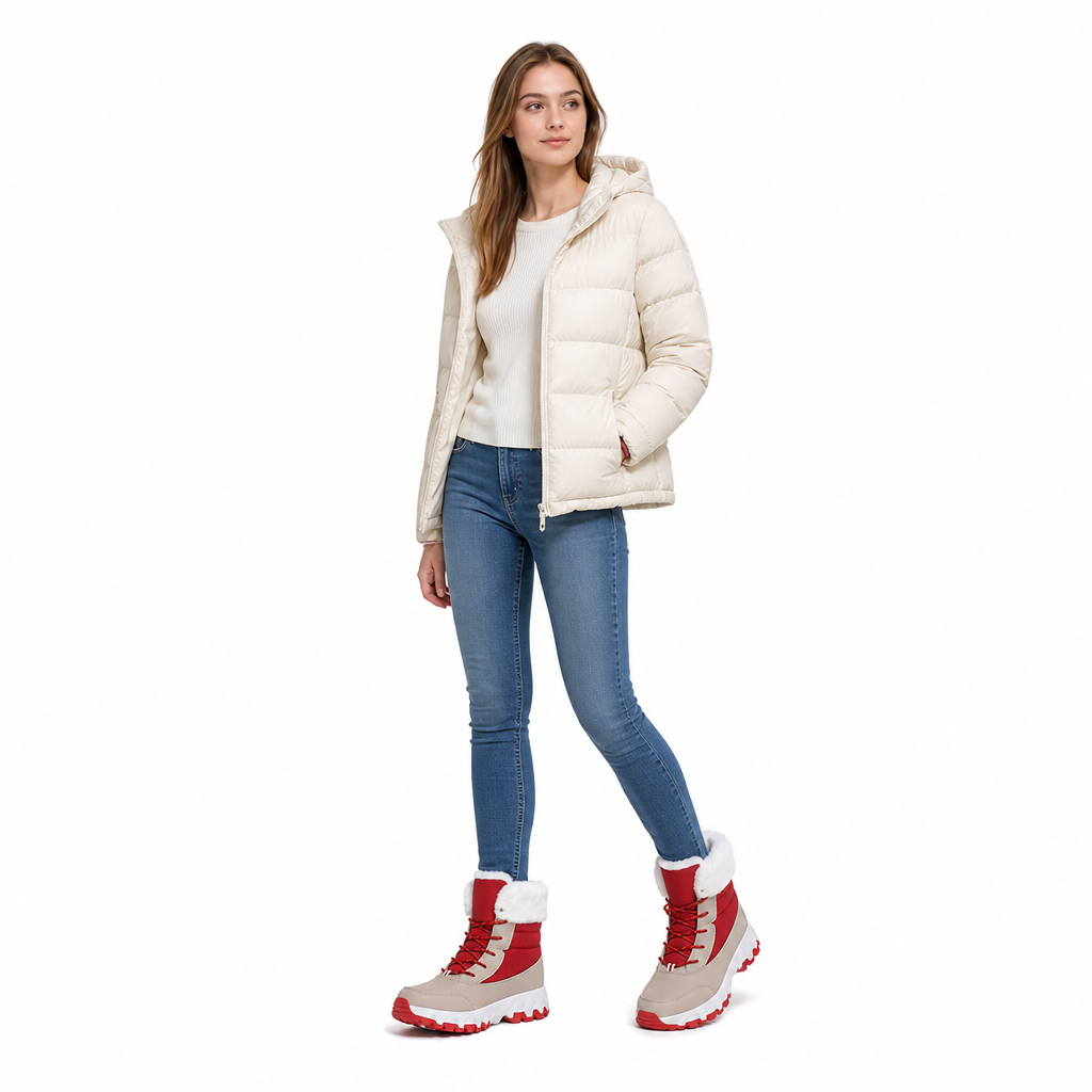 🎁🎉Enorme kortingen🔥🔥Dames winter snowlaarzen, verdikte laarzen tot halverwege de kuit voor outdoor reizen, grote maten