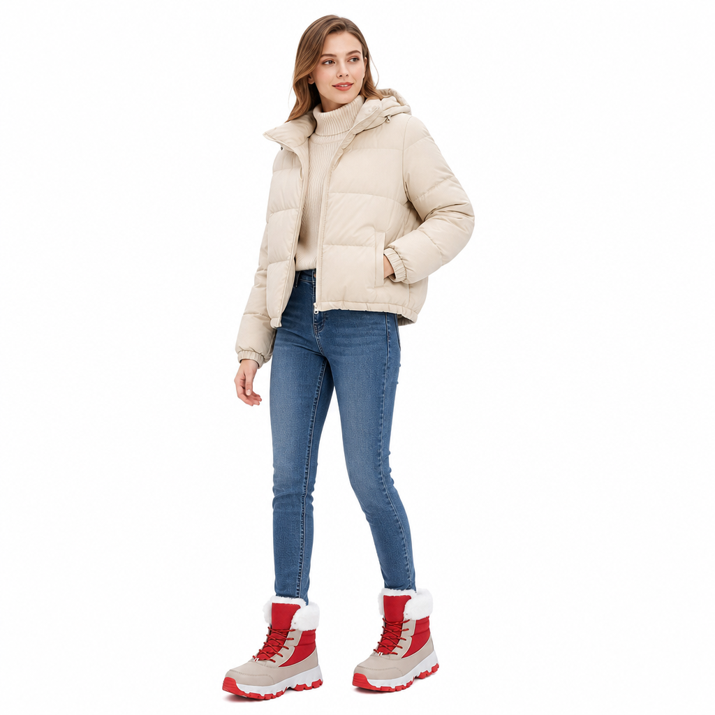 🎁🎉Enorme kortingen🔥🔥Dames winter snowlaarzen, verdikte laarzen tot halverwege de kuit voor outdoor reizen, grote maten