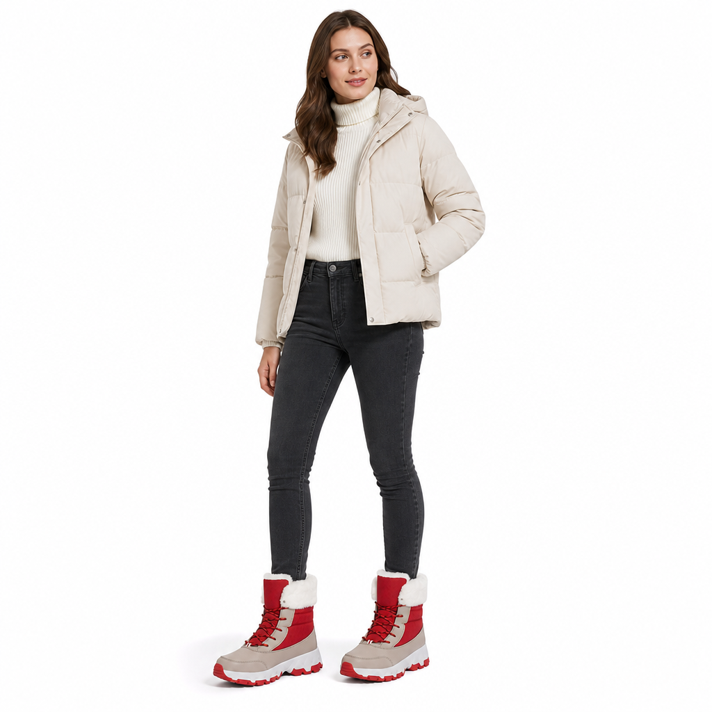 🎁🎉Enorme kortingen🔥🔥Dames winter snowlaarzen, verdikte laarzen tot halverwege de kuit voor outdoor reizen, grote maten