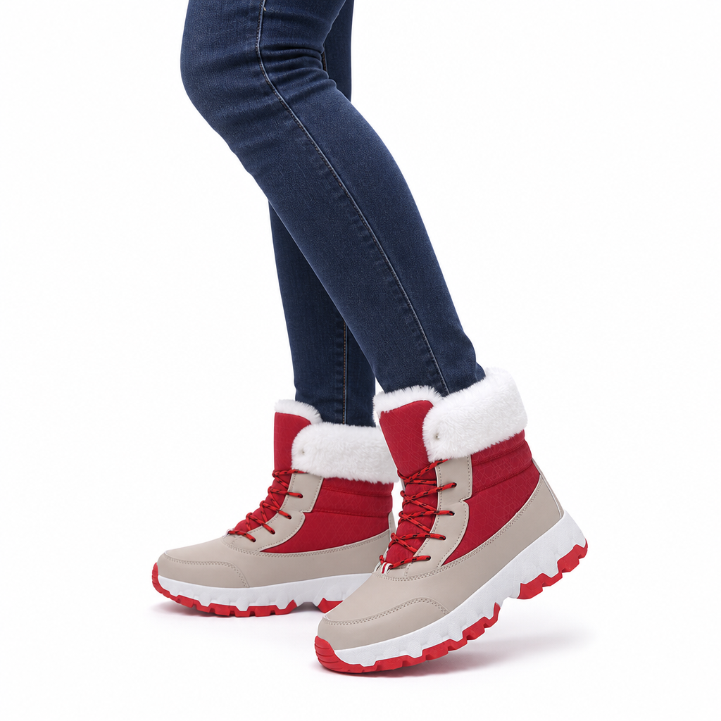 🎁🎉Enorme kortingen🔥🔥Dames winter snowlaarzen, verdikte laarzen tot halverwege de kuit voor outdoor reizen, grote maten