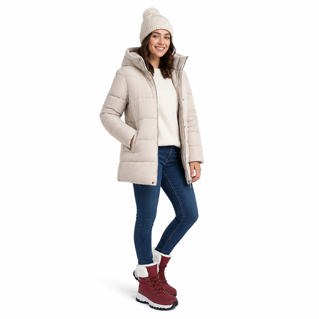 🎁🎉Enorme kortingen🔥🔥Dames winter snowlaarzen, verdikte laarzen tot halverwege de kuit voor outdoor reizen, grote maten