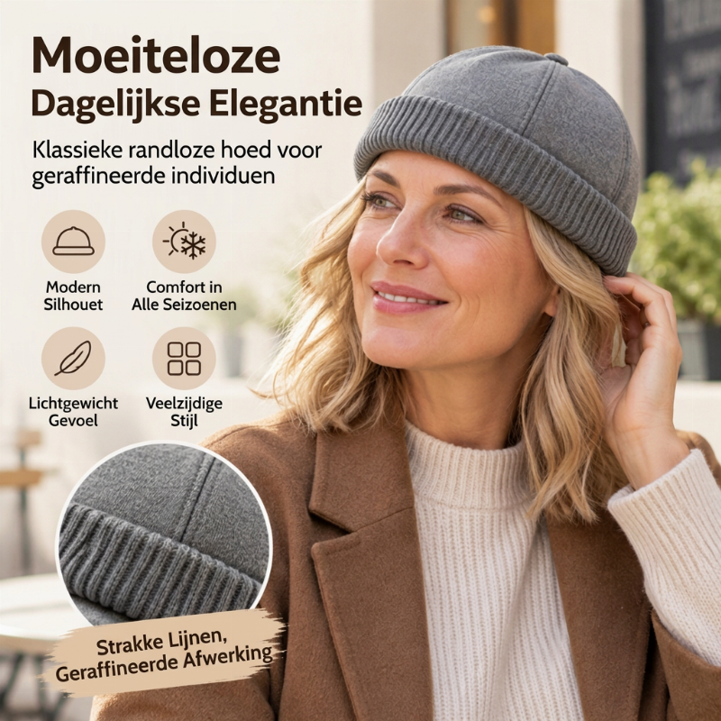 💋Geniet van een 30-daags probleemloos retourbeleid!✅️Unisex Warme Gebreide Muts Zonder Klep