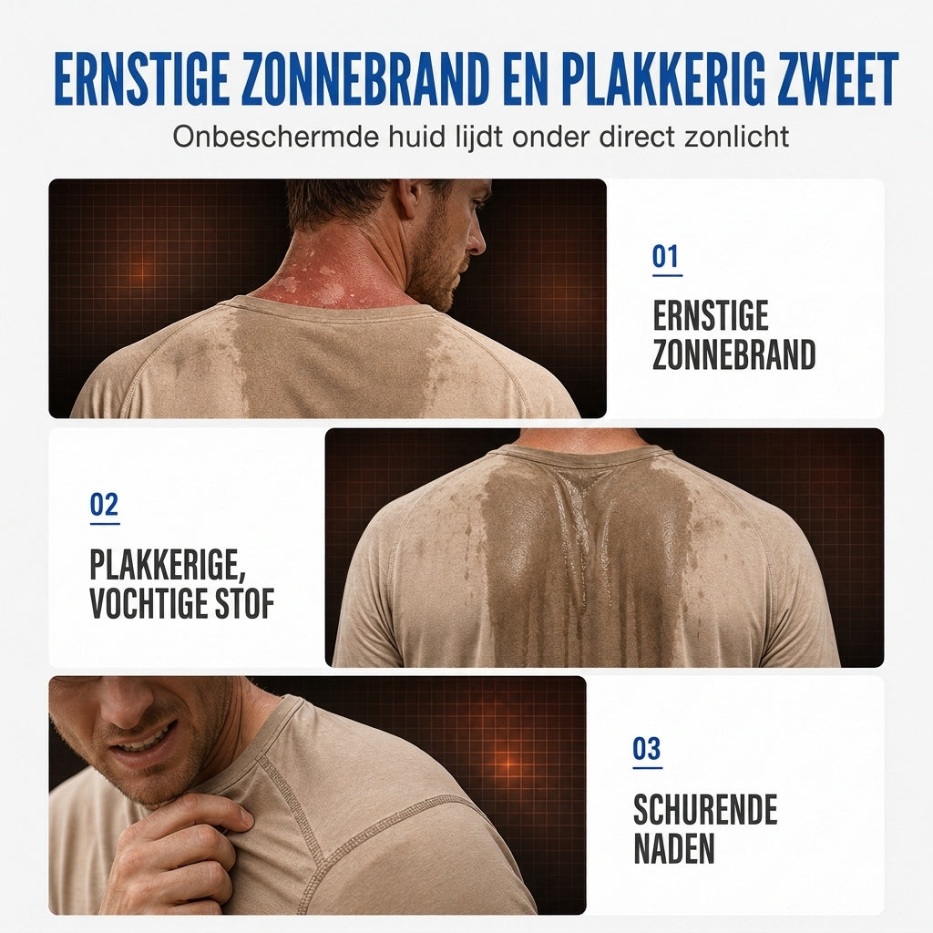 😍Koop meer, bespaar meer!🌸Snel droogmakend mannen shirt met ronde hals en lange mouwen