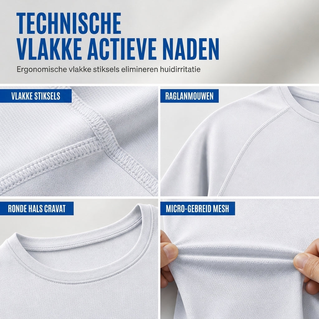 😍Koop meer, bespaar meer!🌸Snel droogmakend mannen shirt met ronde hals en lange mouwen