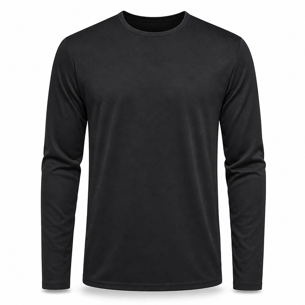 😍Koop meer, bespaar meer!🌸Snel droogmakend mannen shirt met ronde hals en lange mouwen