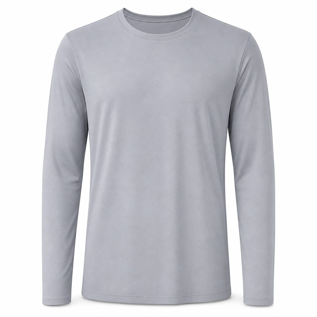 😍Koop meer, bespaar meer!🌸Snel droogmakend mannen shirt met ronde hals en lange mouwen