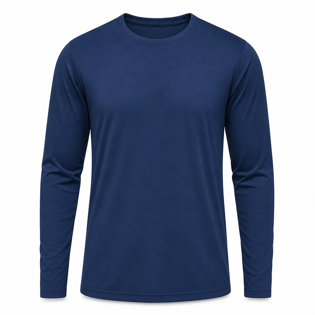 😍Koop meer, bespaar meer!🌸Snel droogmakend mannen shirt met ronde hals en lange mouwen