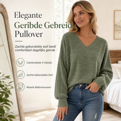 🔥Populair product ！✨Vrouwen Casual Lange Mouwen V-hals Top