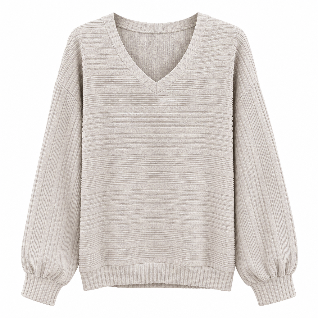 🔥Populair product ！✨Vrouwen Casual Lange Mouwen V-hals Top