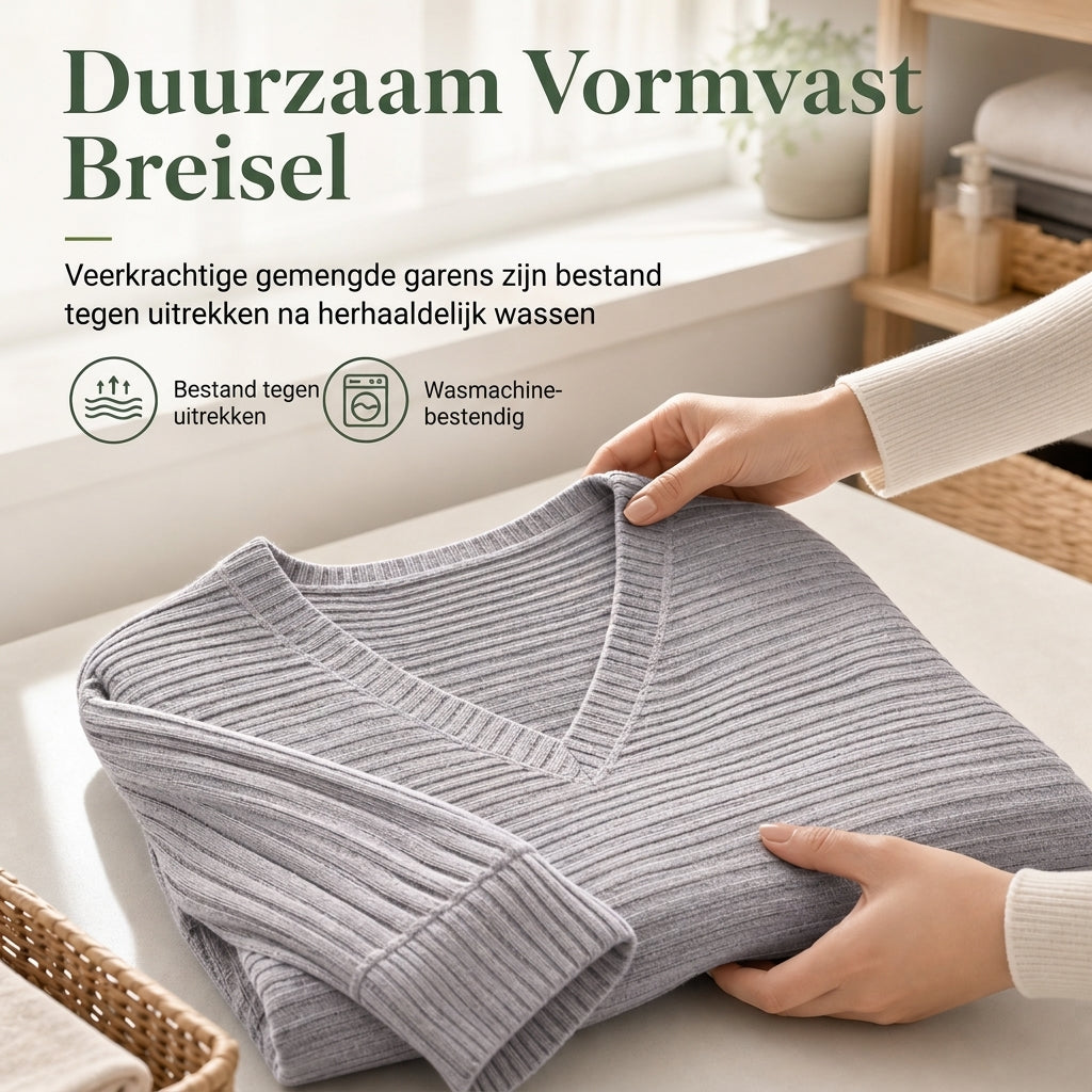 🔥Populair product ！✨Vrouwen Casual Lange Mouwen V-hals Top