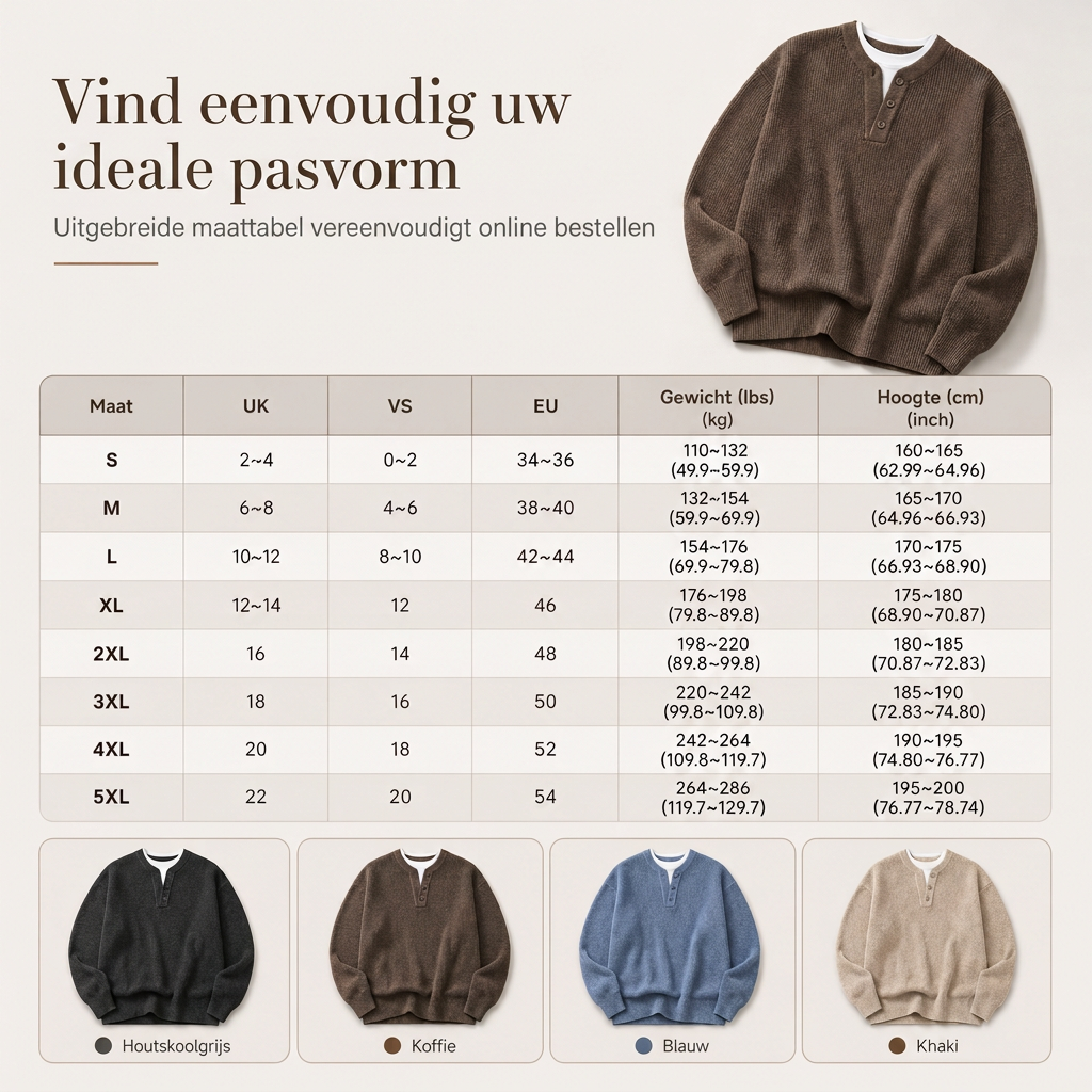 🔥Populair product ！✨Herens Retro Henley Hals Mock Two Piece Trui Relaxed Fit Lange Mouw Knit Pullover voor Herfst en Winter